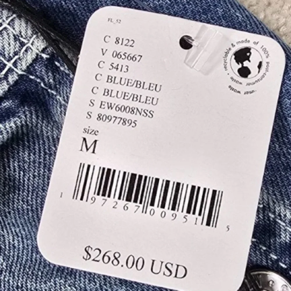 Free People X Edwin Lightly Distressed Light Blue Denim Overalls - Medium - Picture 5 of 10